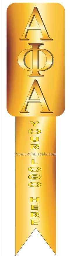 Alpha Phi Alpha Fraternity Letters Bookmark W/ Black Back