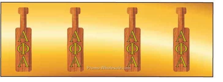 Alpha Phi Alpha Fraternity Paddle Badge W/ Metal Pin (1-5/8"x4-5/8")