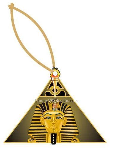 Alpha Phi Alpha Fraternity Pyramid Ornament W/ Mirrored Back (12 Sq. Inch)