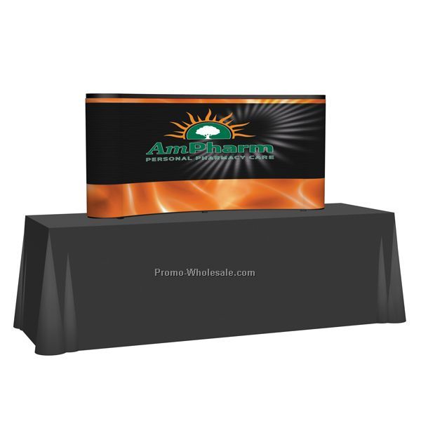 Arise Pop-up Curve Tabletop Display (Mural)6'40"