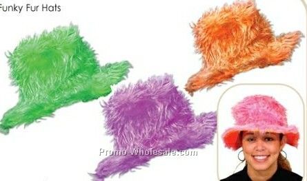 Assorted Color Funky Fur Hats