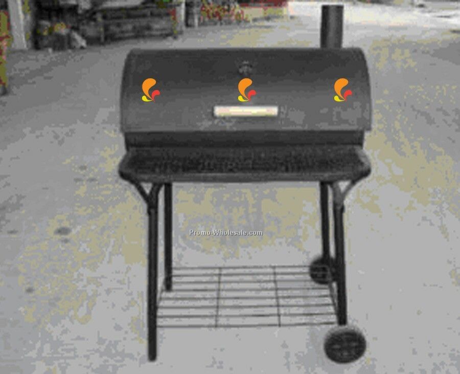Barbecue Grill - Barrel Style With Front Rack