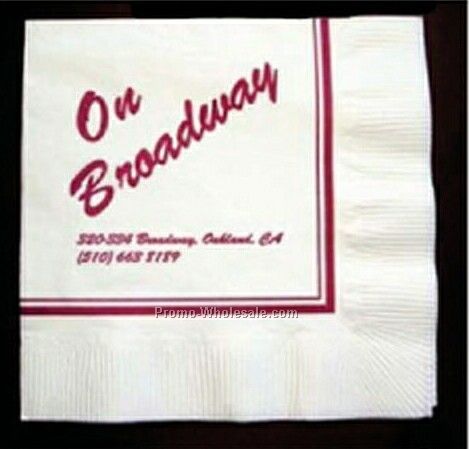 Beverage 2-ply Napkin W/Standard Color