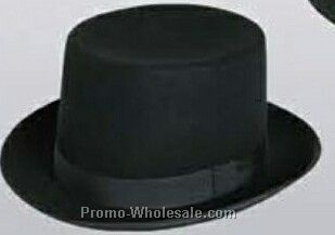 Black Wool Felt Top Hat (S-xl)