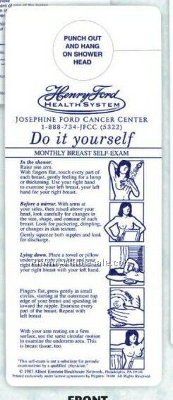 Breast Self-exam & Testicular Self-exam Chart Combo