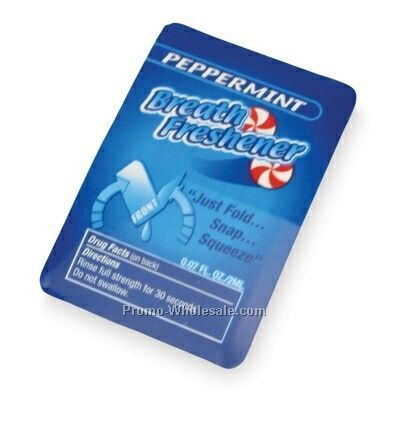 Breath Refresher Snap Packette - Peppermint/Stock Imprint