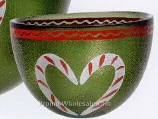Candy Cane Small Bowl - Green