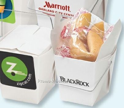 Carry Out Container With 2 Fortune Cookies