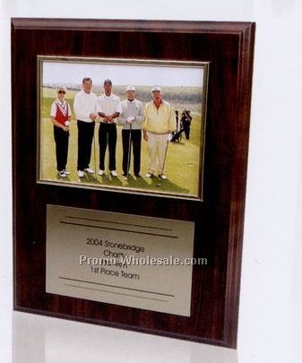 Cherry Red Plaque W/ Photo Or Document Frame