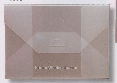 Clear Or Sheer Frosted Polyester Tuck Envelope (6-1/4"x4-1/4"x1/4")