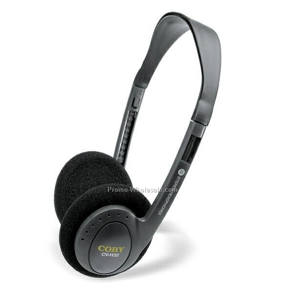 Coby Slim Lightweight Stereo Headphones