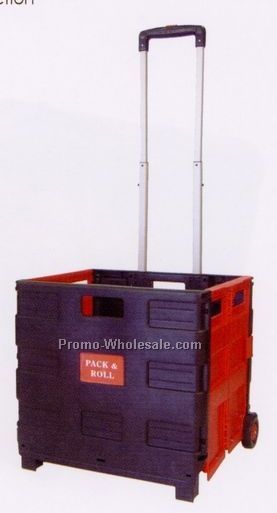 Collapsible Plastic Wheeled Cart