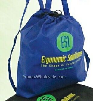 Comfortable Non Woven Backpack W/ Drawstring Closure