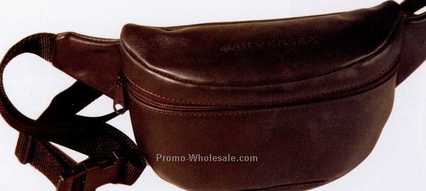 Cowhide Leather Roomy Crescent Fanny Pack (Top Grain)