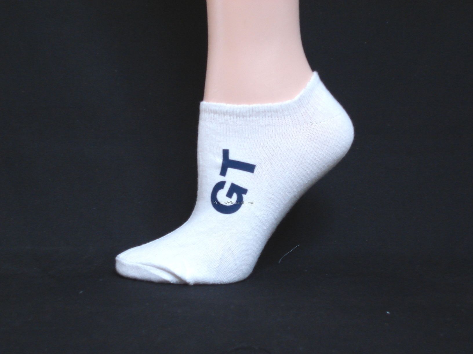 Custom-printed Hanes Premium No-show Sock