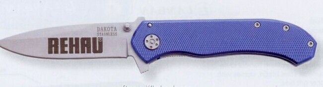 Dakota "trooper" Pocket Knife (Blue Handle)