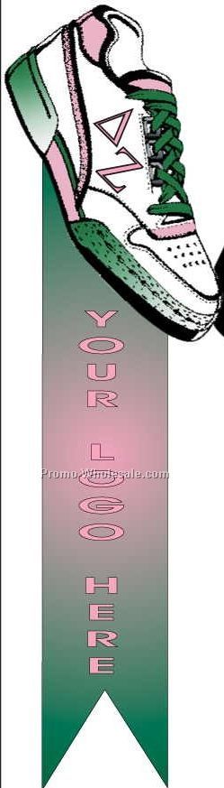 Delta Zeta Sorority Shoe Bookmark W/ Black Back