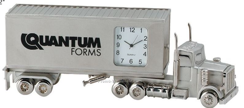 Deluxe Container Truck Mini Clock