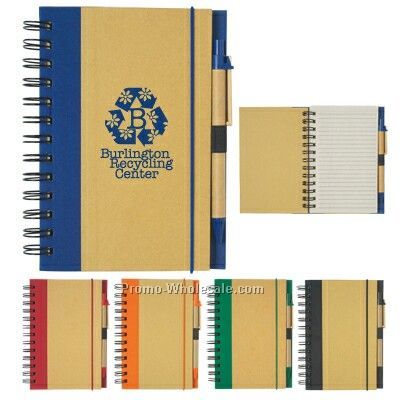 Eco-friendly Spiral Notebook & Pen