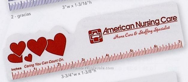 Econ-o-line 7" Shaped Ruler (Hearts)