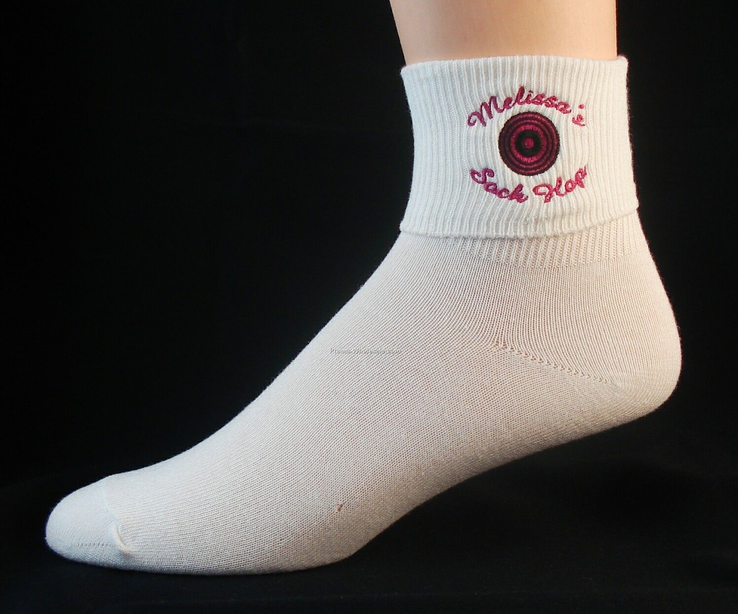 Embroidered Retro Bobby Sock