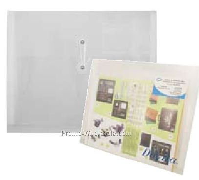 Envelope W/ Business Card Holder / 2 Dividers W/ String Closure