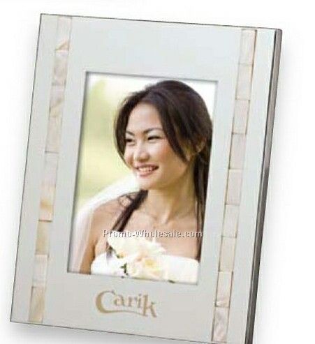 Essentials Perla Nickel Plated Photo Frame 6-3/4"x8-1/2"x3/4"