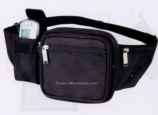 Fanny Pack W/ Cell & Water Bottle Holder (Blank)