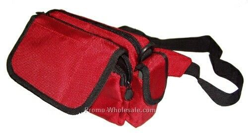 Fanny Pack W/ Flap Closure (7"x4-3/4"x2-1/2")