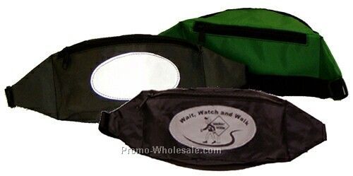 Fanny Pack W/ Oval Reflective Patch (13"x3-3/4"x3")