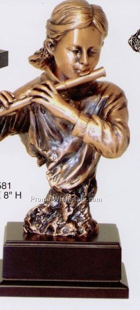 Female Flutist Figurine