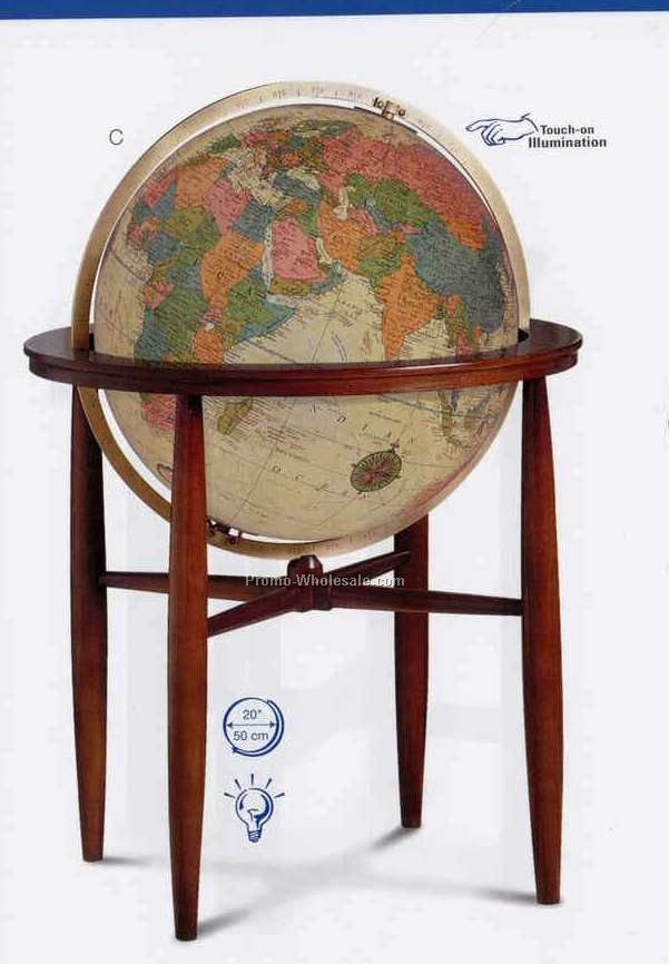 Finley Antique Illuminated Globe