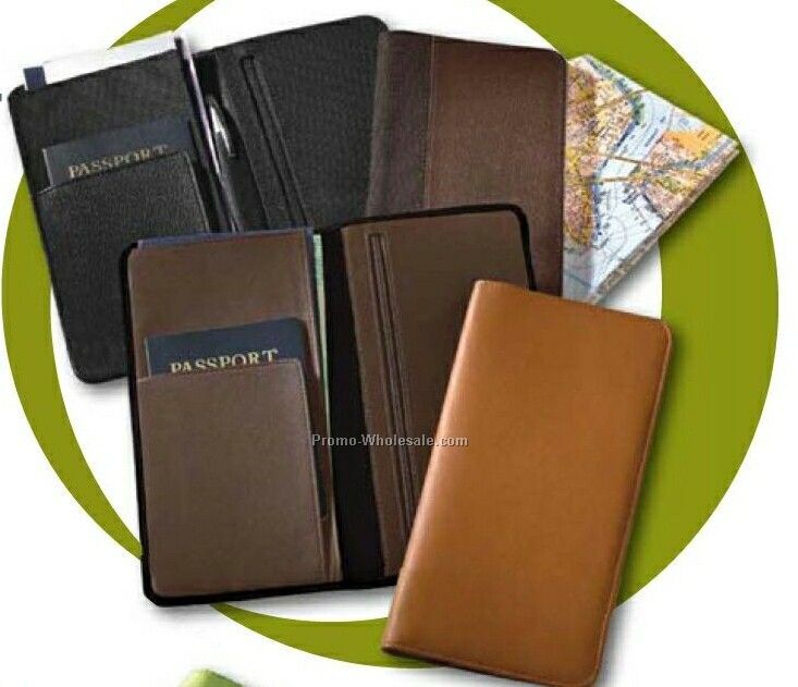 Florentine Leather Slim Line Passport/ Document Holder (9"x4-1/2"x1/2")