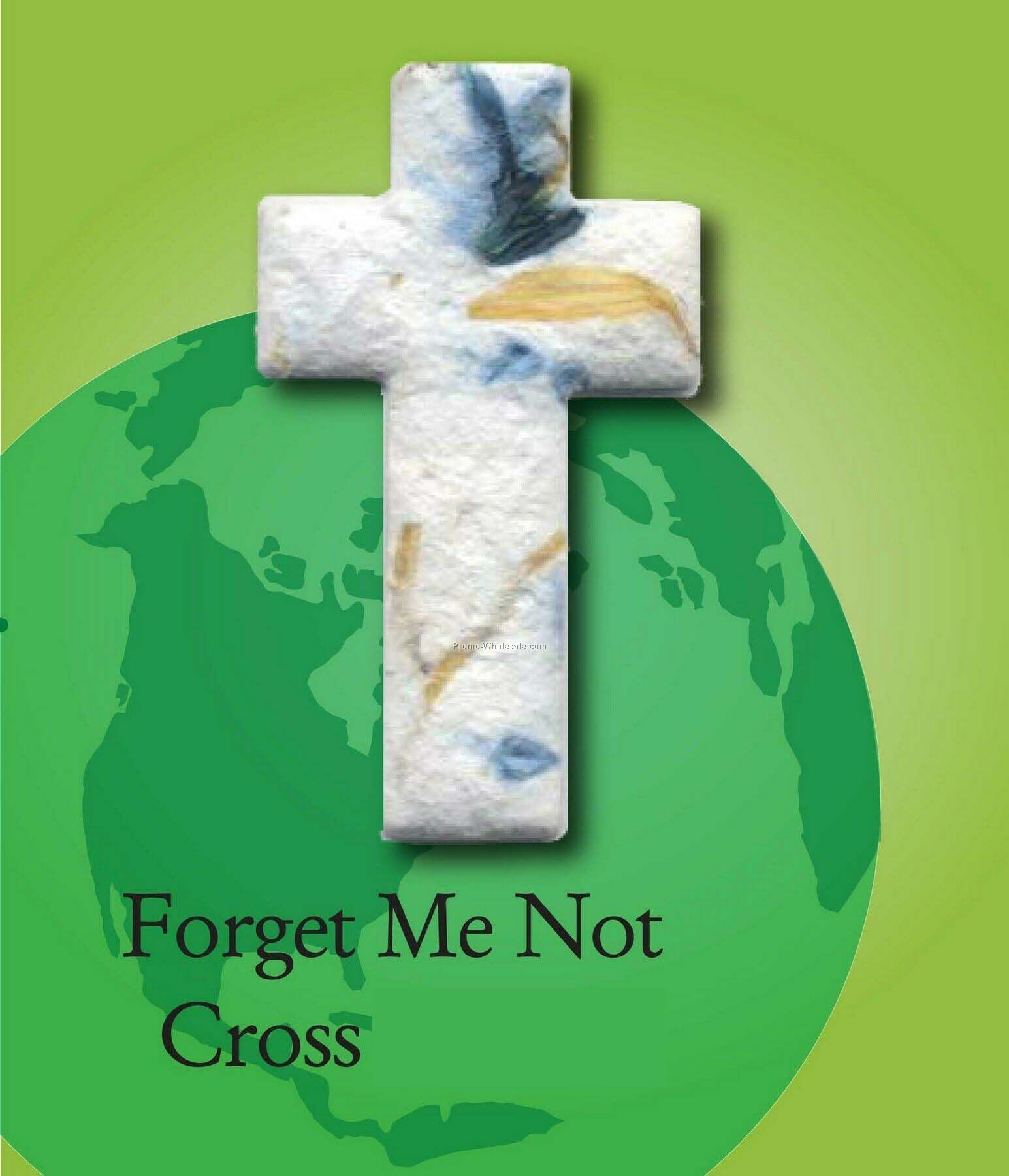 Forget Me Not Cross Handmade Seed Plantable Mini