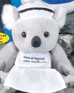 Gb Brite Plush Beanie Stuffed Gray Koala Bear (6")