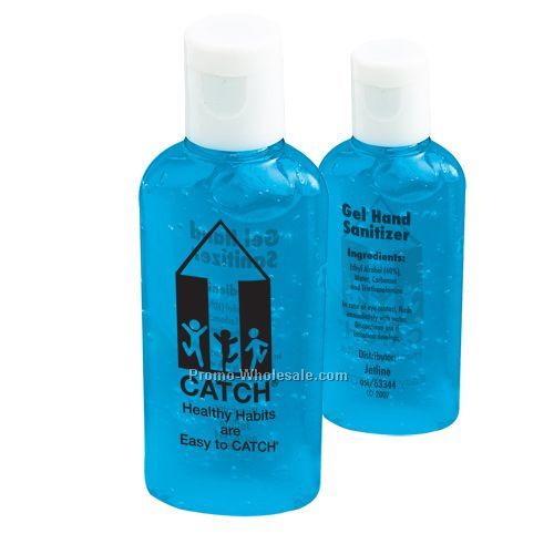 Gel Hand Sanitizer With Blue Tint - 1 Oz. Oval Bottle