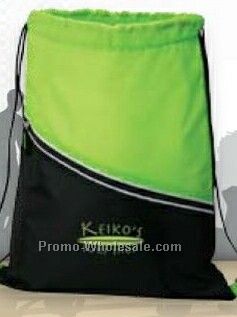 Giftcor Mazzo Green Drawstring Cooler Bag 13"x16-1/4"
