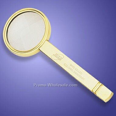 Gold Plated Brass Magnifier (Engraved)