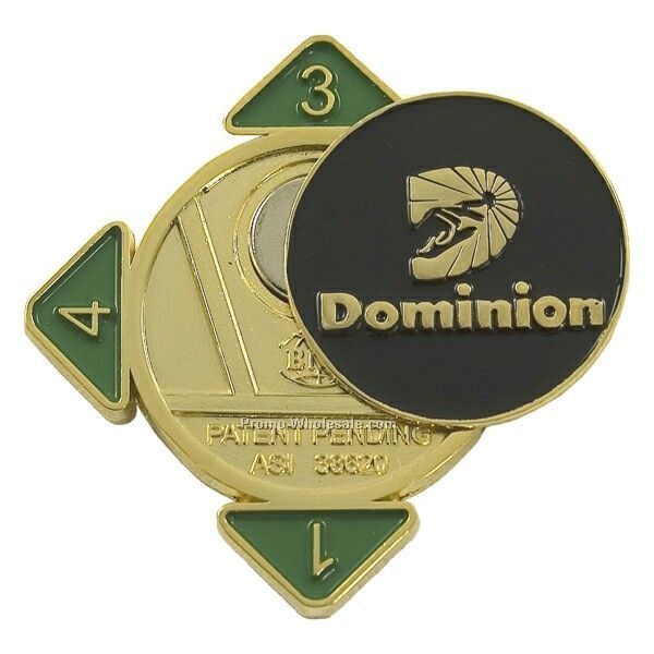 Golf Decision Maker Coin With Magnetic Ball Marker