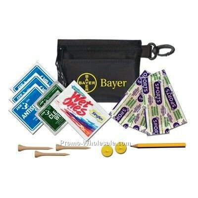 Golf Kit W/ Ball Markers, Tees & Wipes (3 Day Shipping)