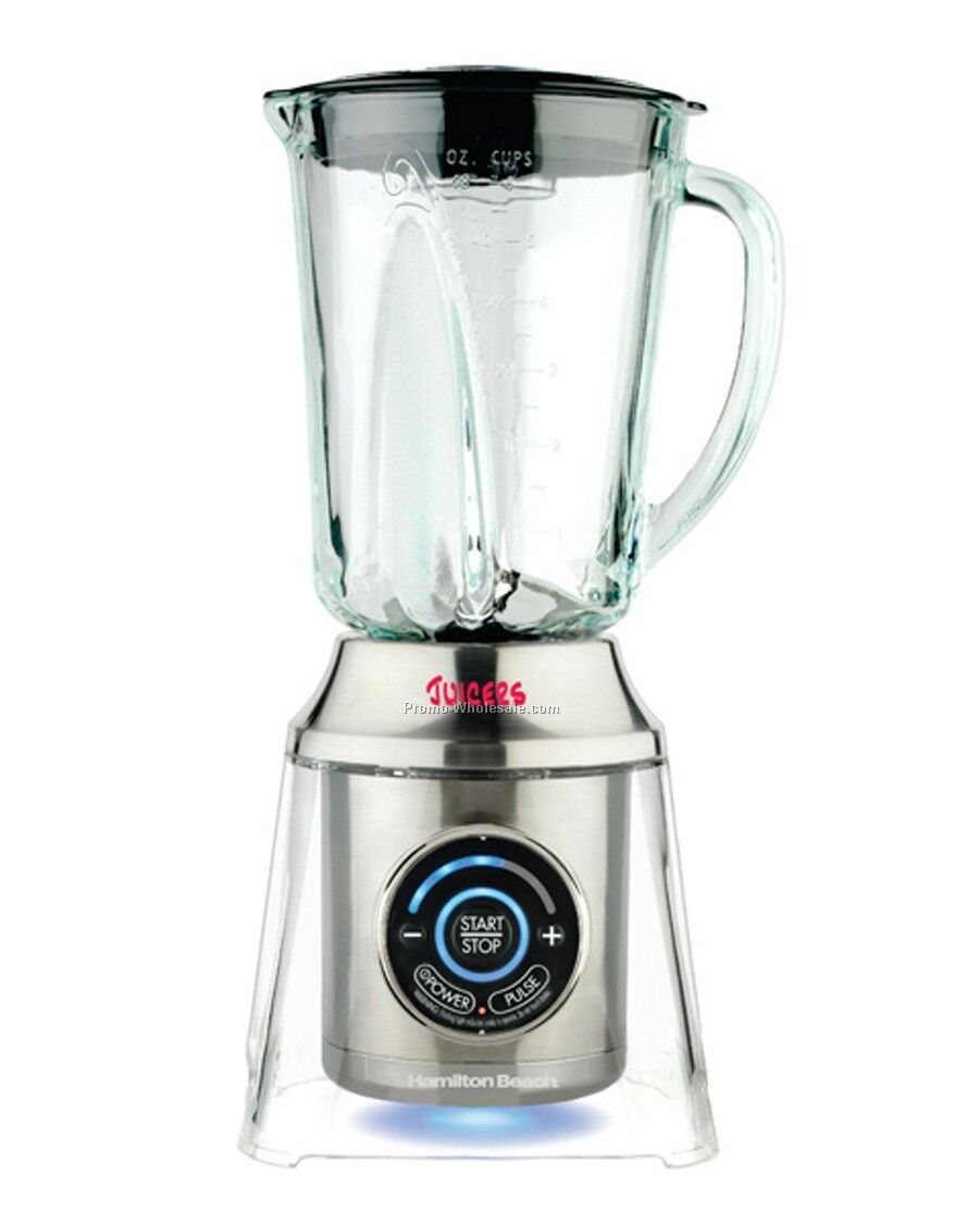 Hamilton Beach Liquid Blue Nickel, 5 Speed Touchpad, 800 Wpp, 48 Oz Glass