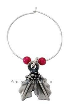 Injection Cast Wine Glass Charm (Up To 3/4")