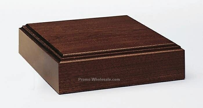 Jaffa Unlighted Wood Base - 6"x1-3/4"x6"