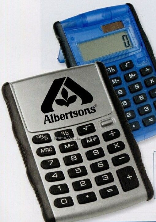 Jumbo Auto Open Solar Robot Calculator 3 1/2" X 5" (5 Days Service)