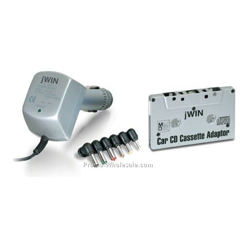 Jwin CD Kit W/ Converter & Dc Adapter