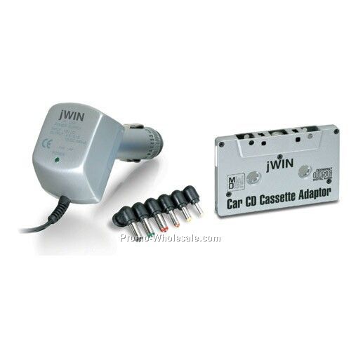 Jwin CD Kit W/ Converter & Dc Adapter