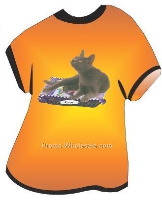 Korat Cat Acrylic T Shirt Coaster W/ Felt Back