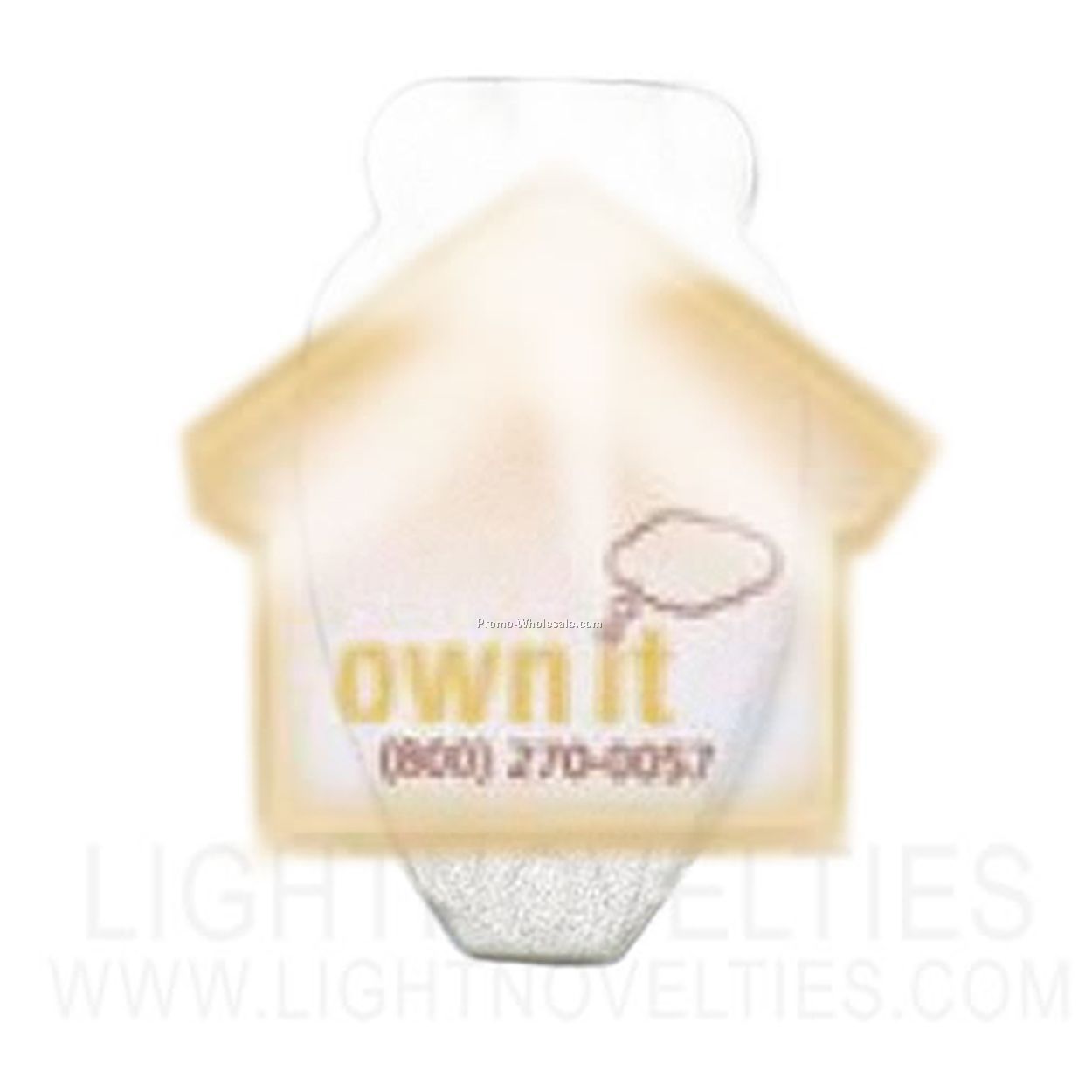 Light Up Note Holder - House W/ White LED