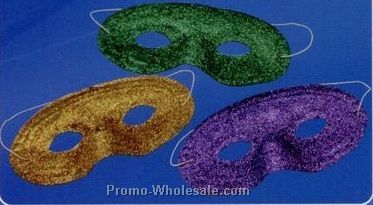 Mardi Gras Glitter Mask (12 Units)