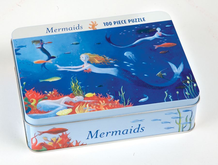 Mermaids Collectible Tin Puzzle